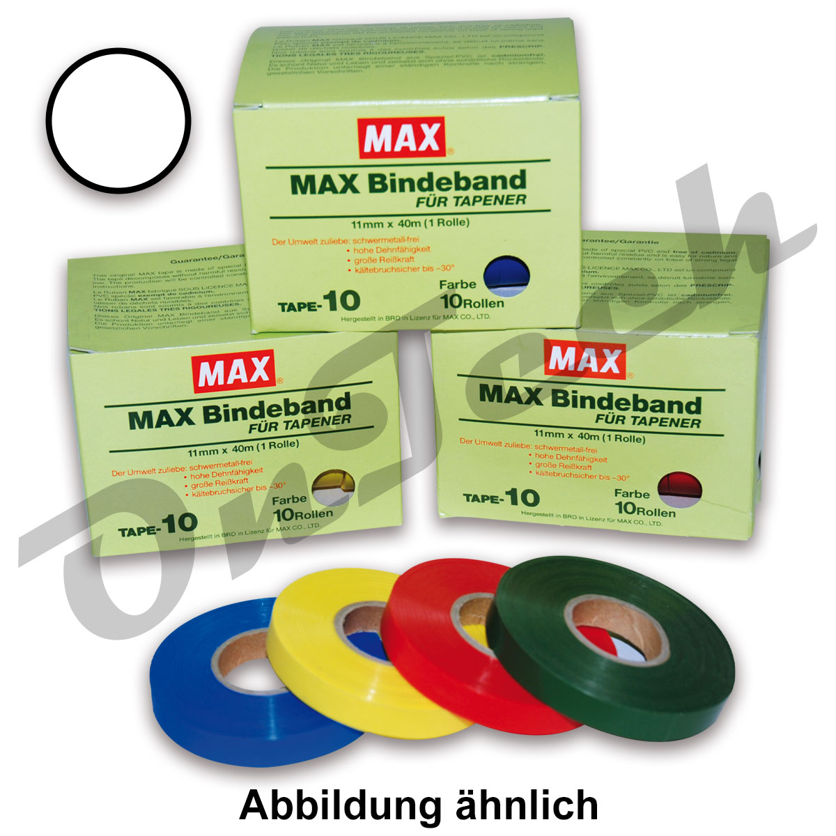 Binde- und Markierungsband MAX - PVC - Stärke: 0,10 mm x 40 m / Farbe: weiß