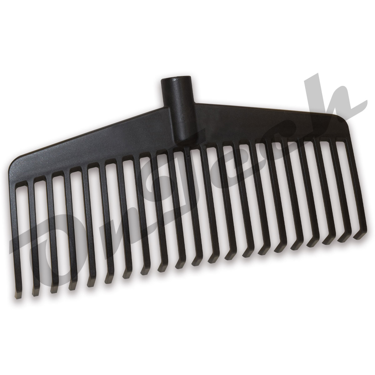 Nylonbesen schwarz - Breite: 37,5cm - ohne Stiel