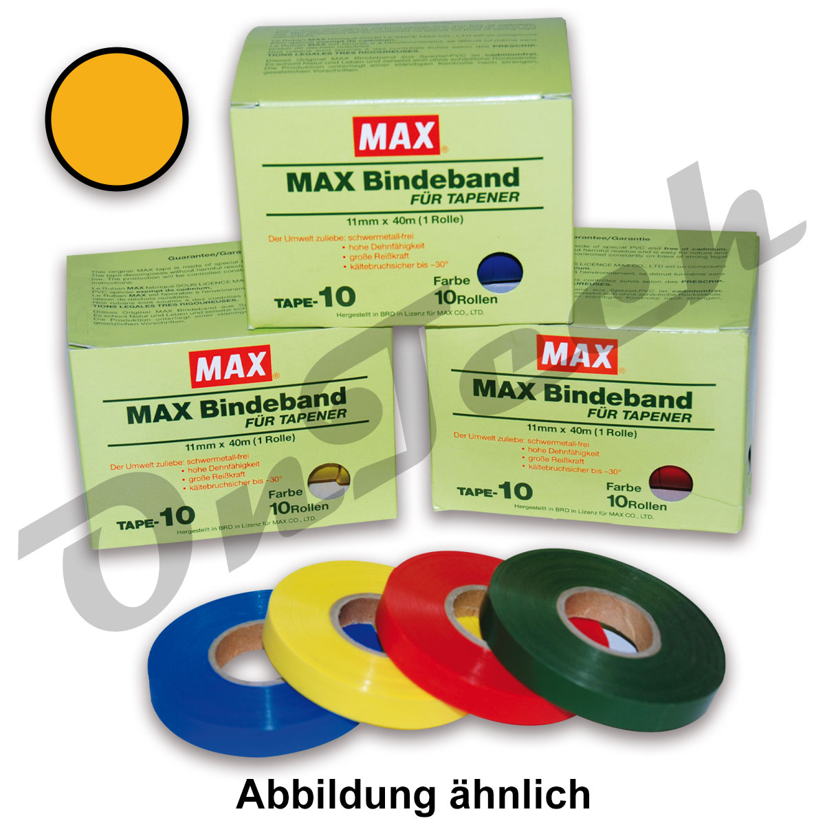 Binde- und Markierungsband MAX - PVC - Stärke: 0,10 mm x 40 m / Farbe: orange