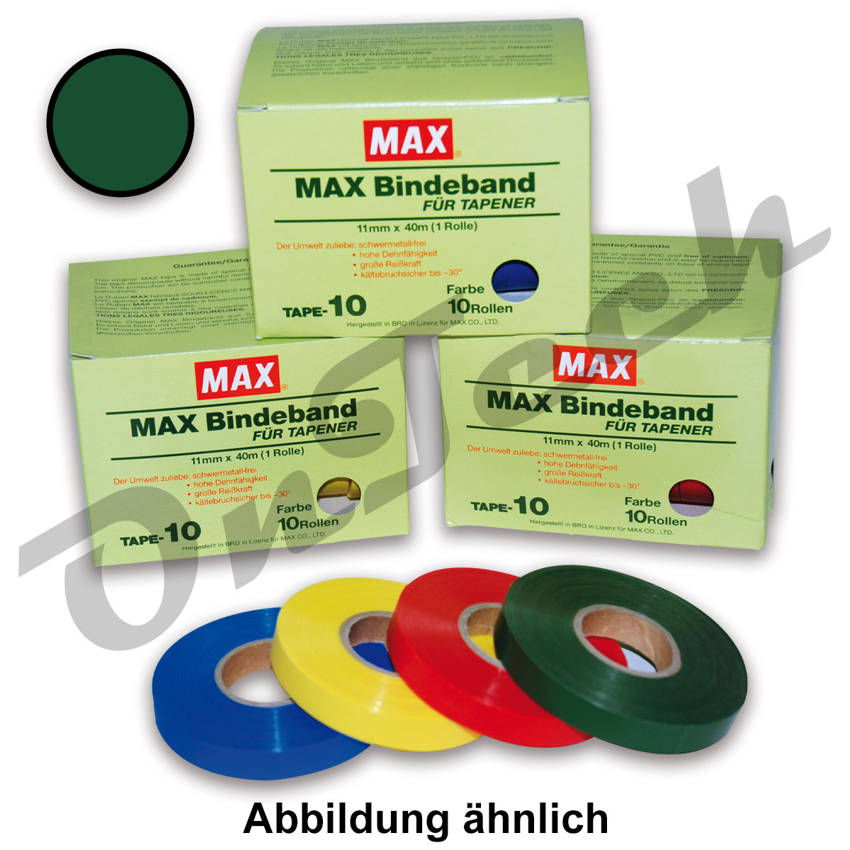 Binde- und Markierungsband MAX - PVC - Stärke: 0,15 mm x 26 m / Farbe: grün